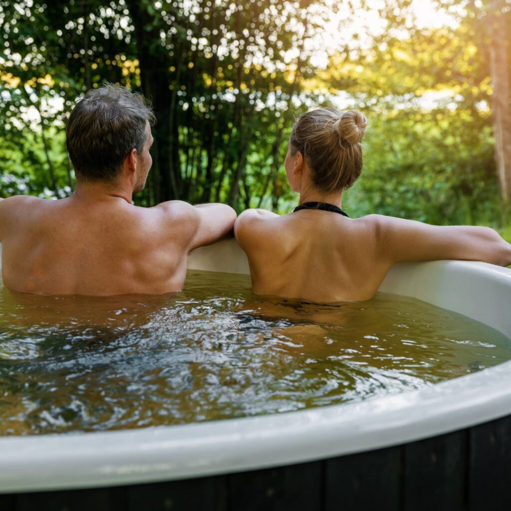 couple in spa