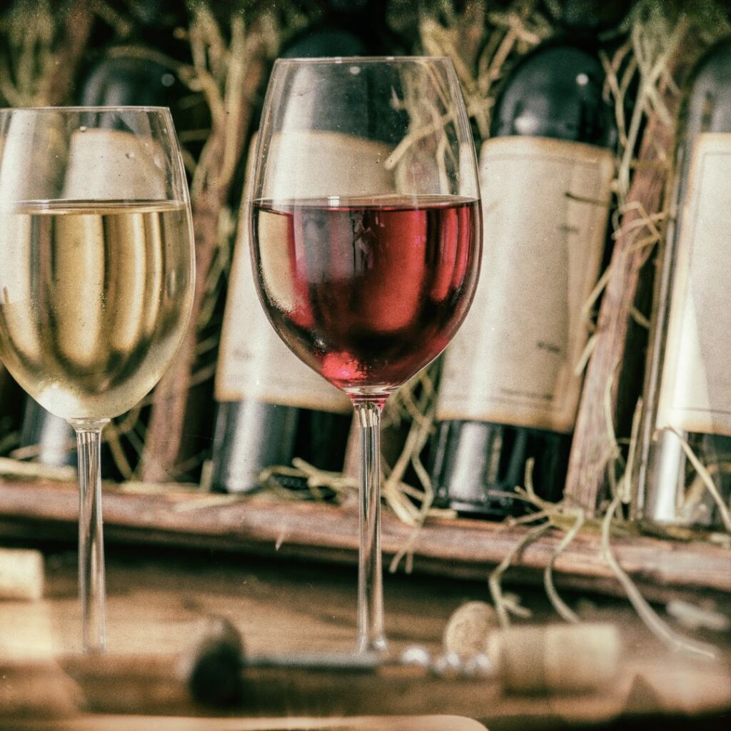 glasses of wine